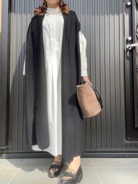 「LASUD（ラシュッド）のアイテム」を使った、MOMOさん（レディース・152cm）の春コーディネート