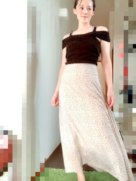 「SpRay PREMIUM（スプレイプレミアム）のアイテム（スカート）」を使った、T.Iさん（レディース・166cm）の夏コーディネート