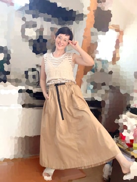 「アイテム（トップス）」を使った、T.Iさん（レディース・166cm・40代）の夏コーディネート
