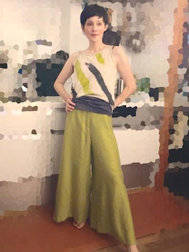 「VINTAGE（ヴィンテージ）のアイテム」を使った、T.Iさん（レディース・166cm）の夏コーディネート
