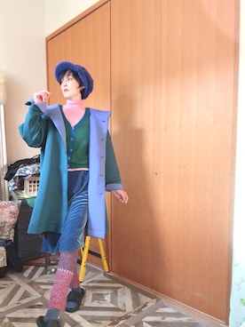 「アイテム（レギンス/スパッツ）」を使った、T.Iさん（レディース・166cm）の冬コーディネート