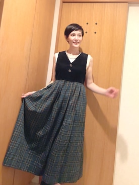 「アイテム（ワンピース）」を使った、T.Iさん（レディース・166cm・40代）の秋コーディネート