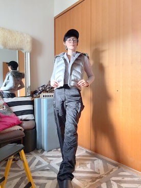 「アイテム（ダウンジャケット/コート）」を使った、T.Iさん（レディース・166cm）の秋コーディネート