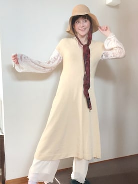 「アイテム（ワンピース/ドレス）」を使った、T.Iさん（レディース・166cm・40代）の夏コーディネート