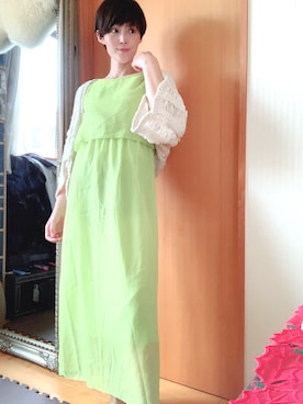 「アイテム（ワンピース/ドレス）」を使った、T.Iさん（レディース・166cm・40代）の夏コーディネート