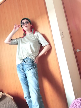 「アイテム（ファッション雑貨）」を使った、T.Iさん（レディース・166cm・40代）の夏コーディネート