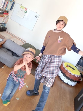 「JUVELLEのアイテム（ワンピース、ブルー系）」を使った、T.Iさん（レディース・166cm）の夏コーディネート