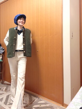 「アイテム（その他アウター）」を使った、T.Iさん（レディース・166cm）の冬コーディネート