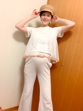 「AS as know as（エーエス アズノウアズ）のアイテム（トップス）」を使った、T.Iさん（レディース・166cm）の夏コーディネート