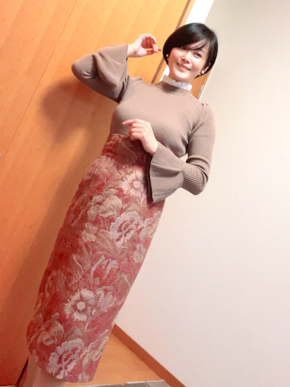 Sov. / SEMI WORSTED フリルカラー付きプルオーバー Sov.（ソブ）の「SEMI WORSTEDフリルカラー付きプルオーバー（ニット
