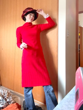 「アイテム（ワンピース）」を使った、T.Iさん（レディース・166cm・40代）の秋コーディネート