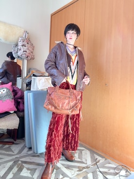 「アイテム（シューズ）」を使った、T.Iさん（レディース・166cm・40代）の秋コーディネート