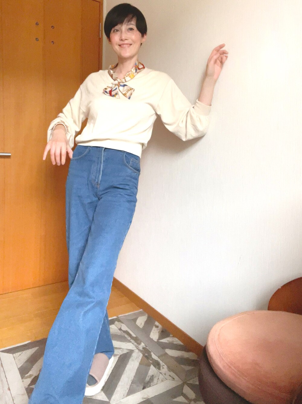 ZARA リボン　ニット zara リボンニット フリルニット リボン付きニットセーター