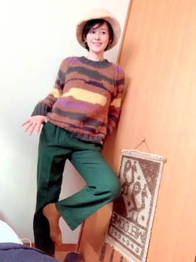 「アイテム（ピアス（両耳用））」を使った、T.Iさん（レディース・166cm・40代）の秋コーディネート