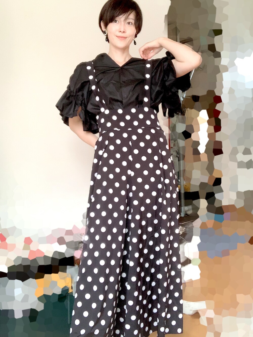Narcissus - 袖フリルV袖トップスナルシス Narcissus（ナルシス）の「【cheap!!by vaNite】袖フリルVシャツ