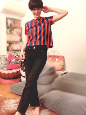 「ボーイッシュ」｜T.Iさん（レディース・166cm・40代）の夏コーディネート