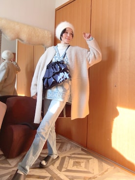 「アイテム（ショルダーバッグ）」を使った、T.Iさん（レディース・166cm・40代）の冬コーディネート