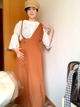 「アイテム（ワンピース/ドレス）」を使った、T.Iさん（レディース・166cm・40代）の夏コーディネート