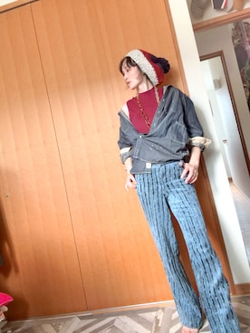 「PAPILLONNER（パピヨネ）のアイテム」を使った、T.Iさん（レディース・166cm）の秋コーディネート