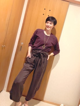 「VINTAGE（ヴィンテージ）のアイテム」を使った、T.Iさん（レディース・166cm）の秋コーディネート