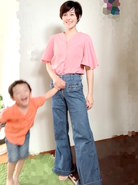 「アイテム（ピアス（両耳用））」を使った、T.Iさん（レディース・166cm・40代）の秋コーディネート