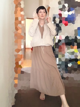 「アイテム（ワンピース）」を使った、T.Iさん（レディース・166cm・40代）の秋コーディネート
