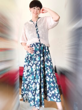 「アイテム（ワンピース/ドレス）」を使った、T.Iさん（レディース・166cm・40代）の夏コーディネート