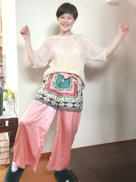 「CIEL'AIR（シエルエアー）のアイテム」を使った、T.Iさん（レディース・166cm）の夏コーディネート