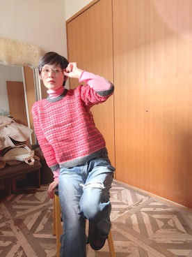 「Handmade（ハンドメイド）のアイテム」を使った、T.Iさん（レディース・166cm）の秋コーディネート