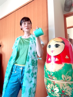 「アイテム（食器/キッチン）」を使った、T.Iさん（レディース・166cm）の夏コーディネート