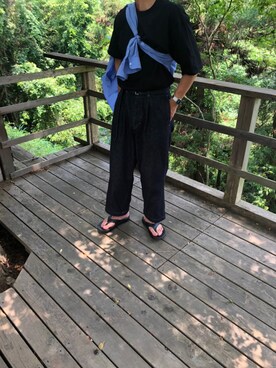 「UNIQLO U」｜まさやんさん（メンズ・174cm）の夏コーディネート