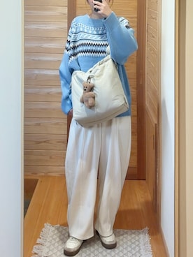 「Chillfar（チルファー）のアイテム」を使った、きなまろさん（レディース・165cm）の冬コーディネート