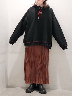 「Areeam（アリーム）のアイテム」を使った、ヨシカワさん（レディース・150cm）の冬コーディネート