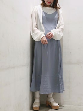 「アイテム（ブルゾン）」を使った、ヨシカワさん（レディース・150cm・30代）の夏コーディネート
