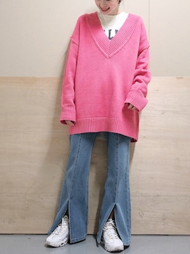 ヨシカワさん(レディース・150cm)の冬コーディネート