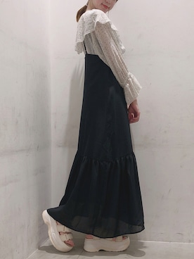 「アイテム（ワンピース）」を使った、ヨシカワさん（レディース・150cm・30代）の夏コーディネート