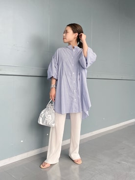 「DouDou（ドゥドゥ）のアイテム（バッグ）」を使った、chisaさん（レディース・148cm）の夏コーディネート