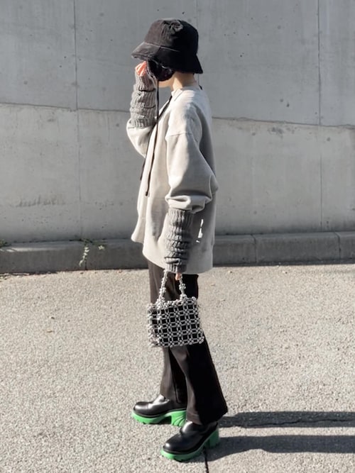 メタリックビーズミニバッグ