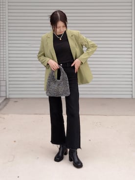 「カラージャケット」｜miniaさん（レディース・158cm）の秋コーディネート