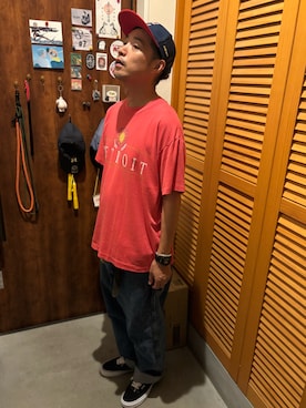 「アイテム（デジタル腕時計）」を使った、ジェノサイダスさん（メンズ・171cm）の夏コーディネート