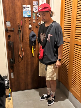 「アイテム（デジタル腕時計）」を使った、ジェノサイダスさん（メンズ・171cm）の夏コーディネート