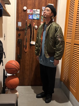 「MoonStar（ムーンスター）のアイテム」を使った、ジェノサイダスさん（メンズ・171cm）の冬コーディネート