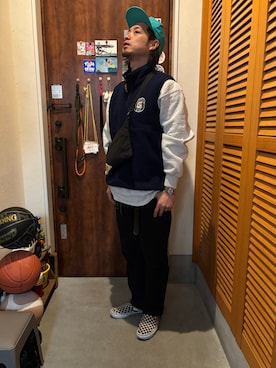 「KELTY（ケルティ）のアイテム」を使った、ジェノサイダスさん（メンズ・171cm）の冬コーディネート