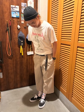 「アイテム（デジタル腕時計）」を使った、ジェノサイダスさん（メンズ・171cm）の夏コーディネート