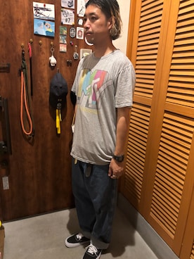 「アイテム（デジタル腕時計）」を使った、ジェノサイダスさん（メンズ・171cm）の夏コーディネート
