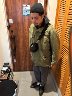 「ROTOTO（ロトト）のアイテム」を使った、ジェノサイダスさん（メンズ・171cm）の冬コーディネート