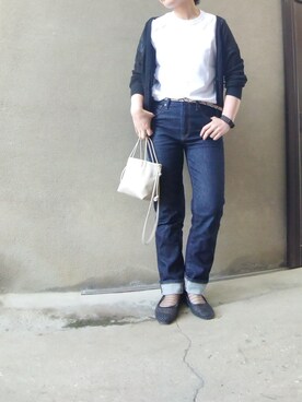 「UNIQLO U」｜おみつさん（レディース・162cm）の夏コーディネート