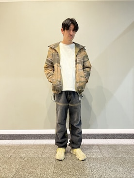 「DIESEL（ディーゼル）のアイテム（ナイロンジャケット）」を使った、yoshidaaaaaさん（メンズ・178cm）の夏コーディネート