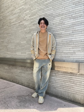 「DIESEL（ディーゼル）のアイテム（スウェット）」を使った、yoshidaaaaaさん（メンズ・178cm）の春コーディネート