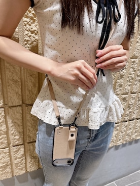 「アイテム（スマホケース/カバー）」を使った、mfactoryさん（レディース・158cm）の秋コーディネート